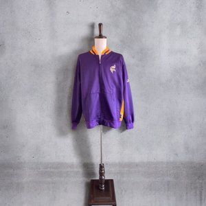 VTG Reebok NFL Team Apparel Vikings Purple & Gold Full-Zip Jacket Mens XL